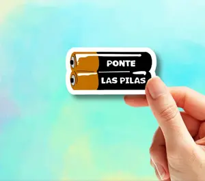 Ponte Las Pilas Sticker, Mexican Sticker, Mexico Sticker, Mexican Phrases, Funny Sticker, Water Bottle Sticker, Laptop Sticker