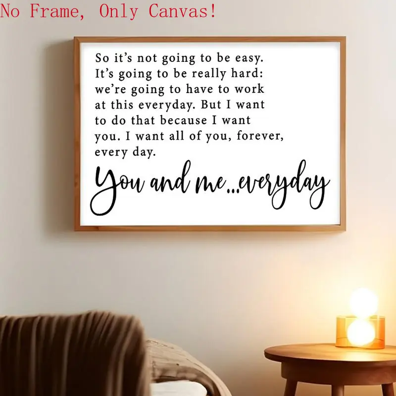 Landscape And Square Unframed Poster, The Notebook,  Quote Farmhouse , Love Quotes, Romantic Movie Quote Wall Art decor (Not  Frame)
