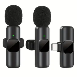 Wireless Microphone, USB-C Rechargeable Professional Wireless Microphone, Full-around Pickup Microphone for Audio Video Recording, Live Game, Interview, Video Log