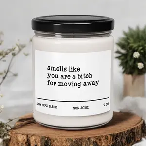 Moving Away Gift, Moving Away Candle, Friendship Distance Gift, Relocating Gift for Friend, Farewell Gift, Going Away Gift (OS-DNO2167)