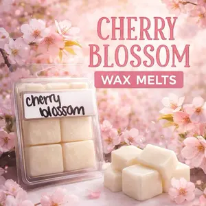 Cherry Blossom Wax Melts - 6 Pieces, Fragrant Wax Melts for Home Decor, Ideal for Creating a Relaxing Atmosphere