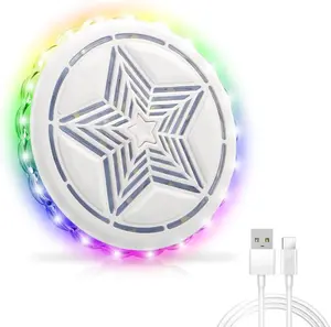 Wireless RGB Roof Light for Car – Sound Reactive Ceiling Lamp, 6 Color Modes DJ Strobe for Bedroom, Car & Party Vibes