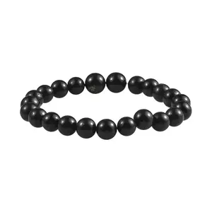 Shop LC Beads Pain Relief Meditation Anxiety Karelian Shungite Stretch Beaded Bracelet for Women Jewelry Birthday Gifts for Women