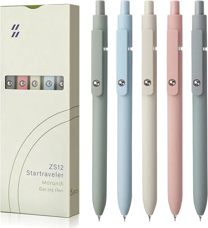 Stress Relief Fidget Pens - Set of 5, .5mm Tip