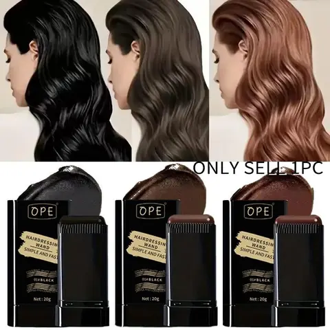 Three-Color Hair Dye Stick Cream, Professional Quick Color Correction, Long-Lasting No Fade, Root Touch-Up, One-Time Use, Hair Dye Pen, Hair Dyeing