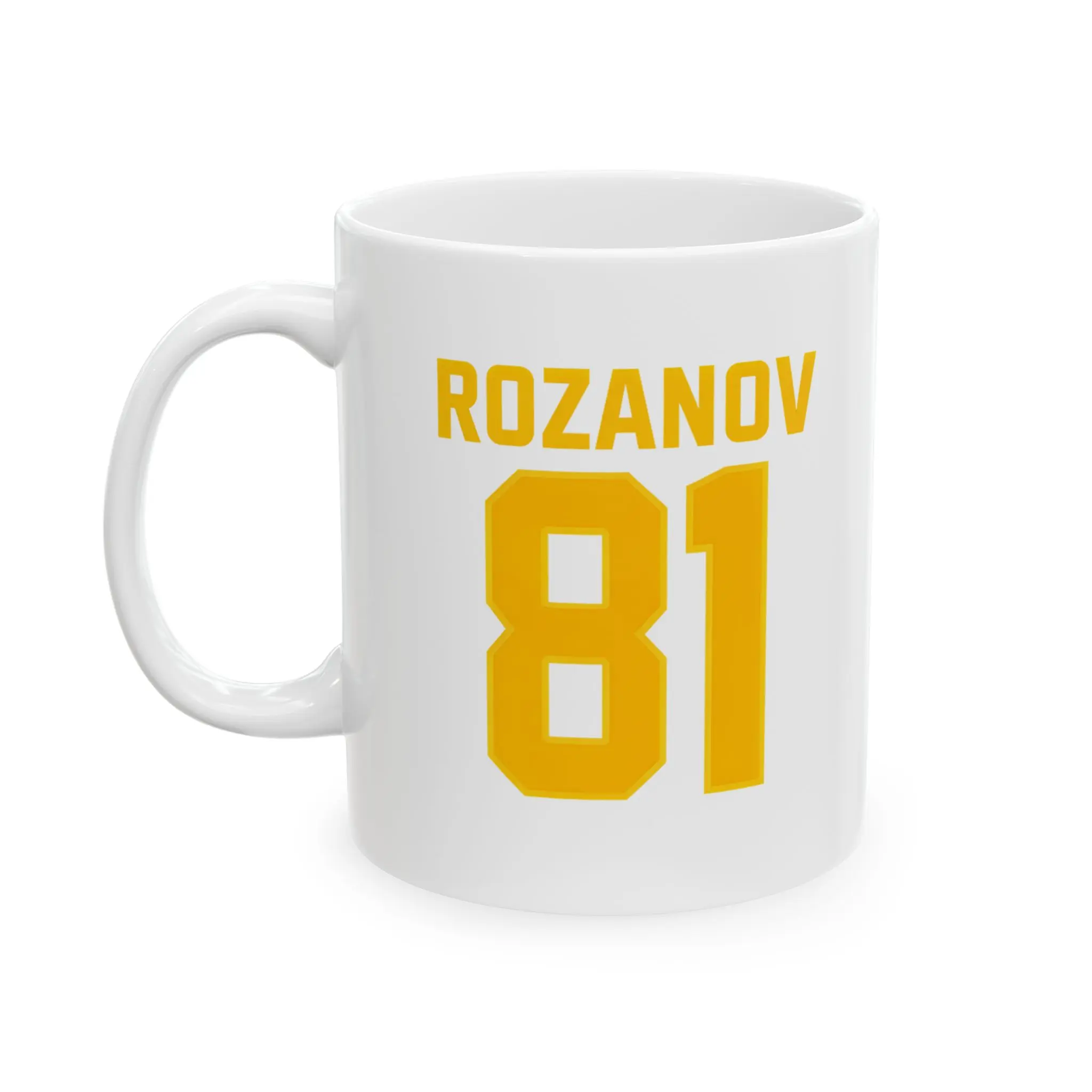 Rozanov Boston Riders jersey mug, Cottage, heated rivally mug