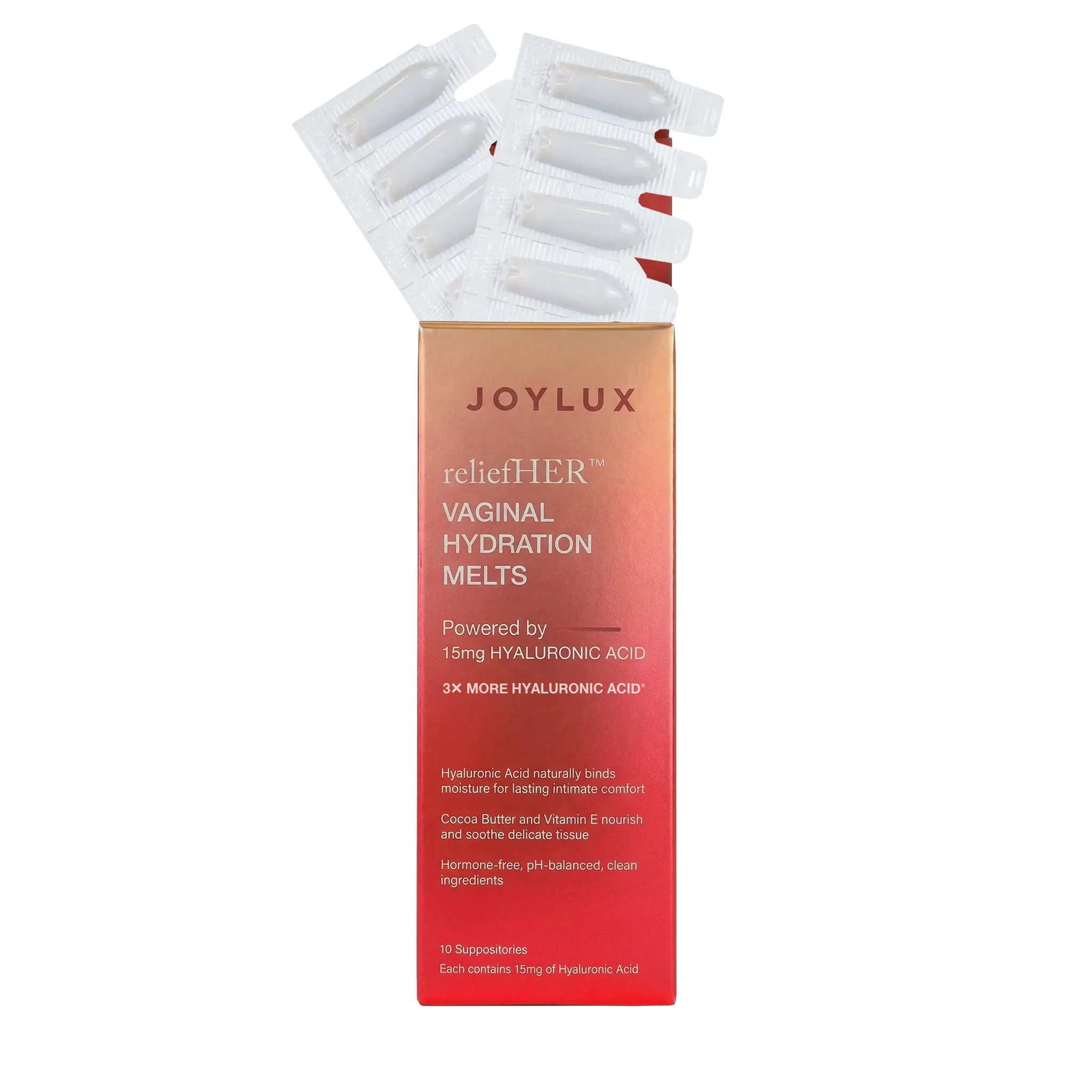 reliefHER Intimate Hydration Melts with 15mg Hyaluronic Acid reliefHER Intimate Hydration Melts with 15mg Hyaluronic Acid