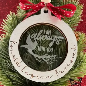 Personalized memorial ornament keepsake Christmas gift