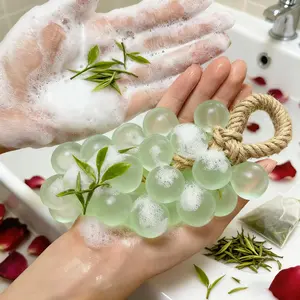 Vireo Proro & Paul Frank Grape Soap on a Rope – Handmade DIY Decorative Grape Soap, Natural and Gentle, Moisturizing and Cleansing, Long-Lasting Fresh Scent, Perfect for Home Décor and Bathroom, Aesthetic & Creative Christmas Gift