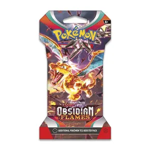 Pokemon Scarlet & Violet SLEEVED Obsidian Flames Booster Pack booster pack