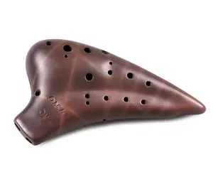Purple Clay Tenor C Major Double Ocarina