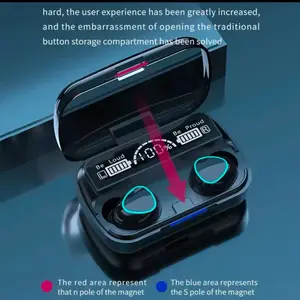M10 Bluetooth Wireless Headphones LED Display Handsfree Earphone HiFi Stereo Music Waterproof Gaming Headset wireless earbuds