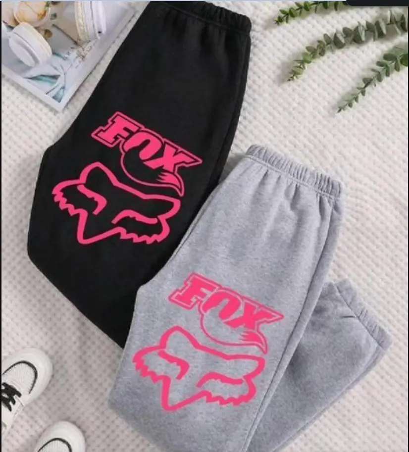 Pinky Fox_racing Sweatpants, Energy Unisex Sweatpants, streetwear, graphic clothing, women basic sweatpant - Trendy Unisex Cotton Graphic Casual Sweatpants, Gift For Men and Women, Trending Best Gift SS