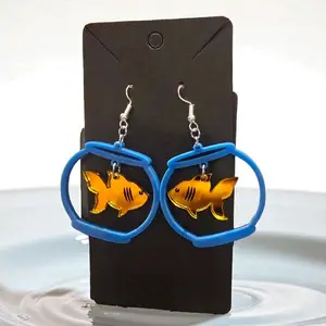 Fish in Bowl Earrings!!