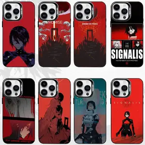 Signalis E-Elster Ariane Horror Game Phone Cases For iPhone 17 Promax Pro Air 16 Plus 15 14 13 12 Black Matte Shockproof Protective Cover