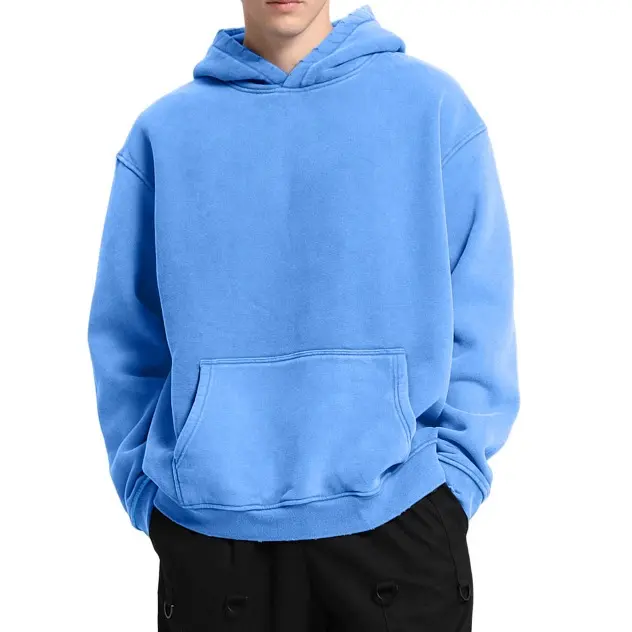 FAIABLE Oversized Hoodie for Women Men Vintage Washed Fleece Hooded Sweatshirt Heavyweight Pullover Hoodie Casual Baggy Streetwear Sweatshirt with Pocket for Fall Winter