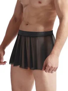 Men's Low Waist Mesh Ruched Big Briefs, Soft Stretch Briefs, Sexy Underwear, Comfortable and Stylish, Perfect for Daily Wear, All Seasons