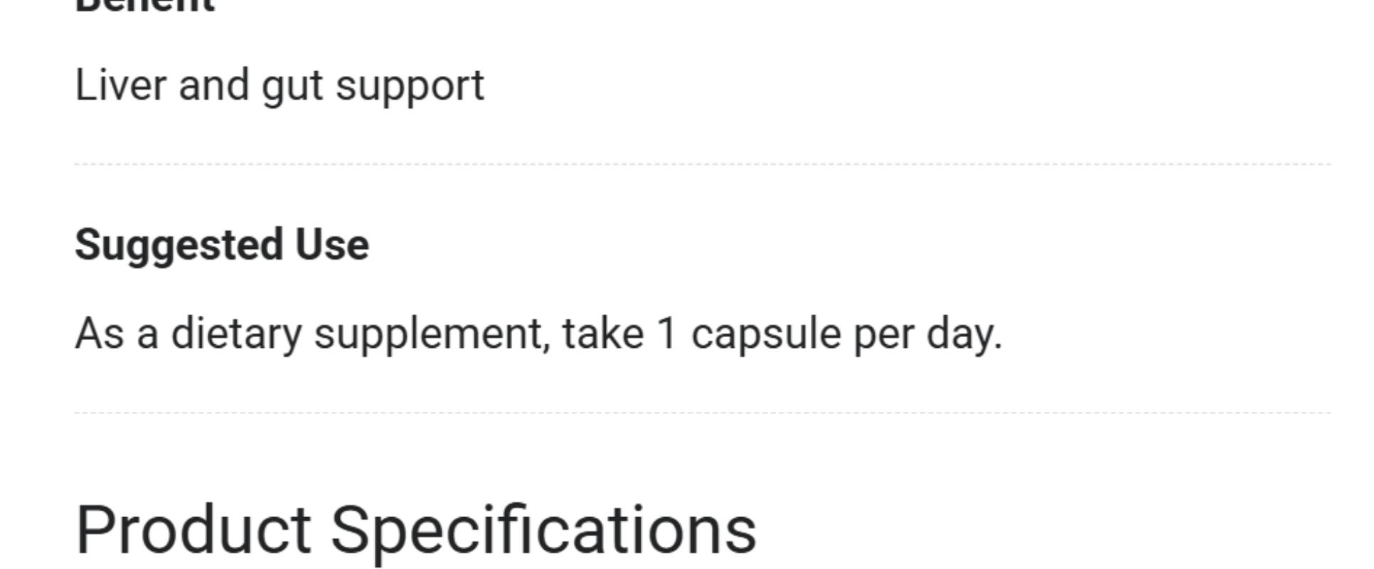 TUDCA - 250 mg of Tauroursodeoxycholic Acid - 30 Vegetable Capsules