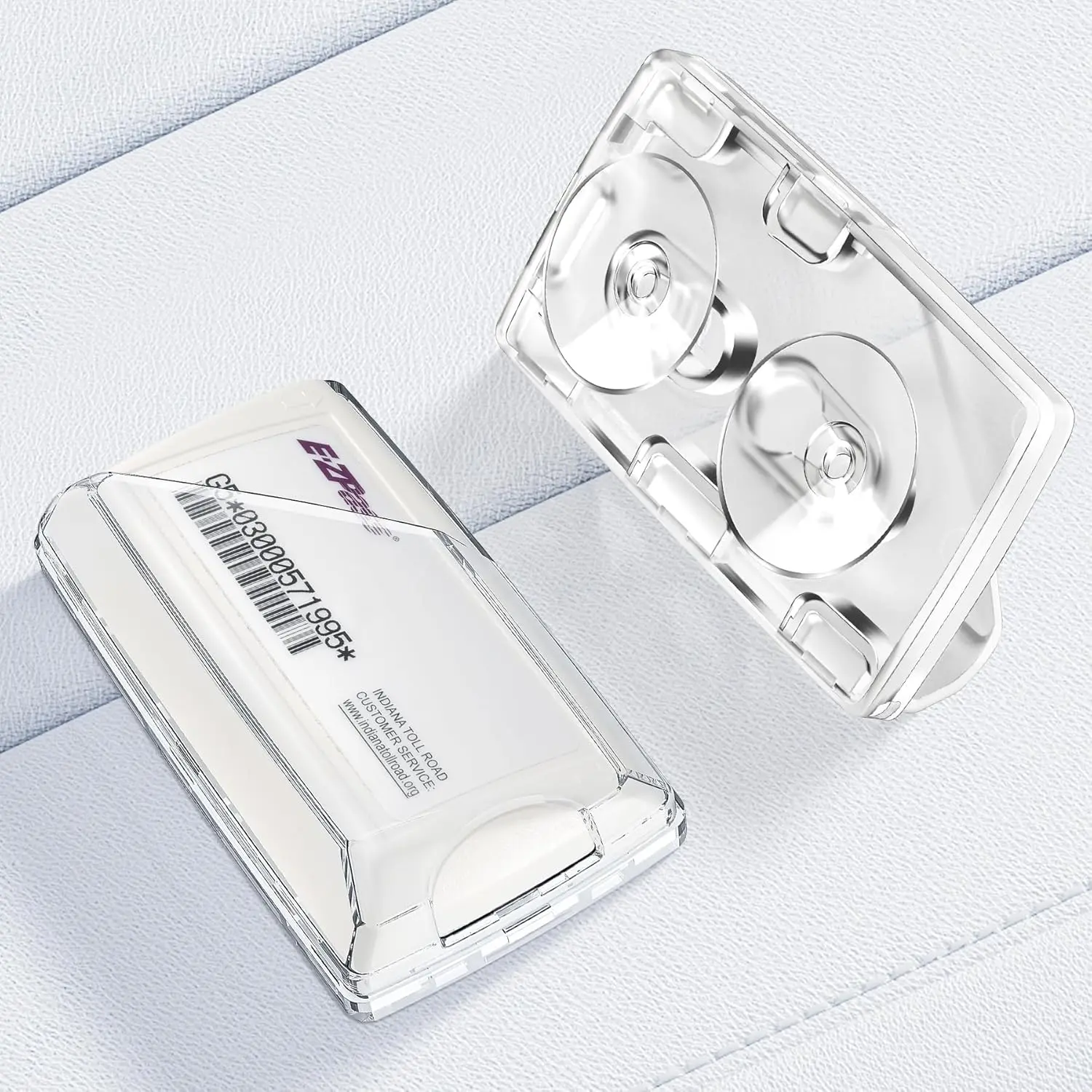 EZ Pass Holder with  Suction Cups for Windshield,Secure Your Toll Pass with Our EZ Pass Holder for Windshield,Only Fits EZ Pass Mini/Ipass,Clear,1 Pack