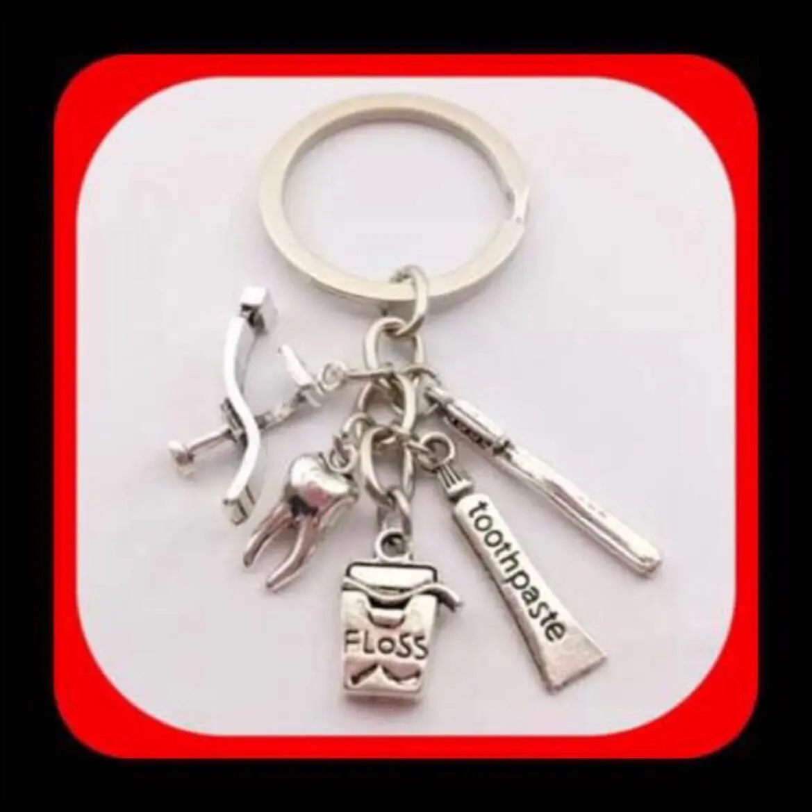 New Super Cute Dental Dentist Hygienist Keychain
