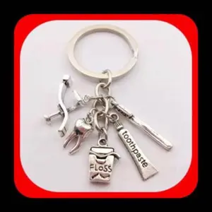 New Super Cute Dental Dentist Hygienist Keychain