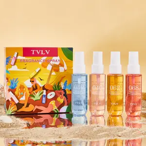 Brazilian Perfume Set 4-Piece, 4 Bottles X 40ML Women's Fragrance, Portable Sample Kit, Long-Lasting Scent, Perfect Gift Choice