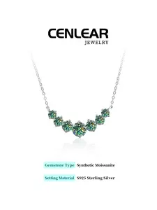 Elegant S925 Silver Moissanite Pendant Necklace, 2.8 Carat Artificial Gemstone Jewelry, Perfect for Weddings & Special Occasions