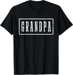 Grandpa - Sleek Framed Design Father's Day Grandpa T-Shirt