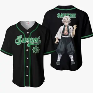 Anime Sanemi Baseball Jersey, Cartoon Jersey, Retro Trendy Anime Jersey Shirt, Stylish Jersey Outfit, Unisex Anime Shirt, Ideal Gift for Anime Lovers, movie Streetwear, Top Menswear