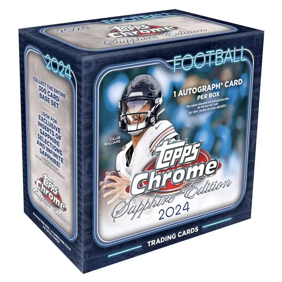 2024 Topps Chrome Sapphire Edition Football Trading Cards