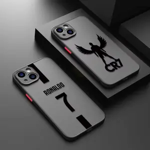 Famous Football Star Cristiano Ronaldo Number 7 Jersey For iPhone Case 17 Air 16 15 14 13 12 11 Pro XR XS Max 7 8 Plus Phone Y2K Cover