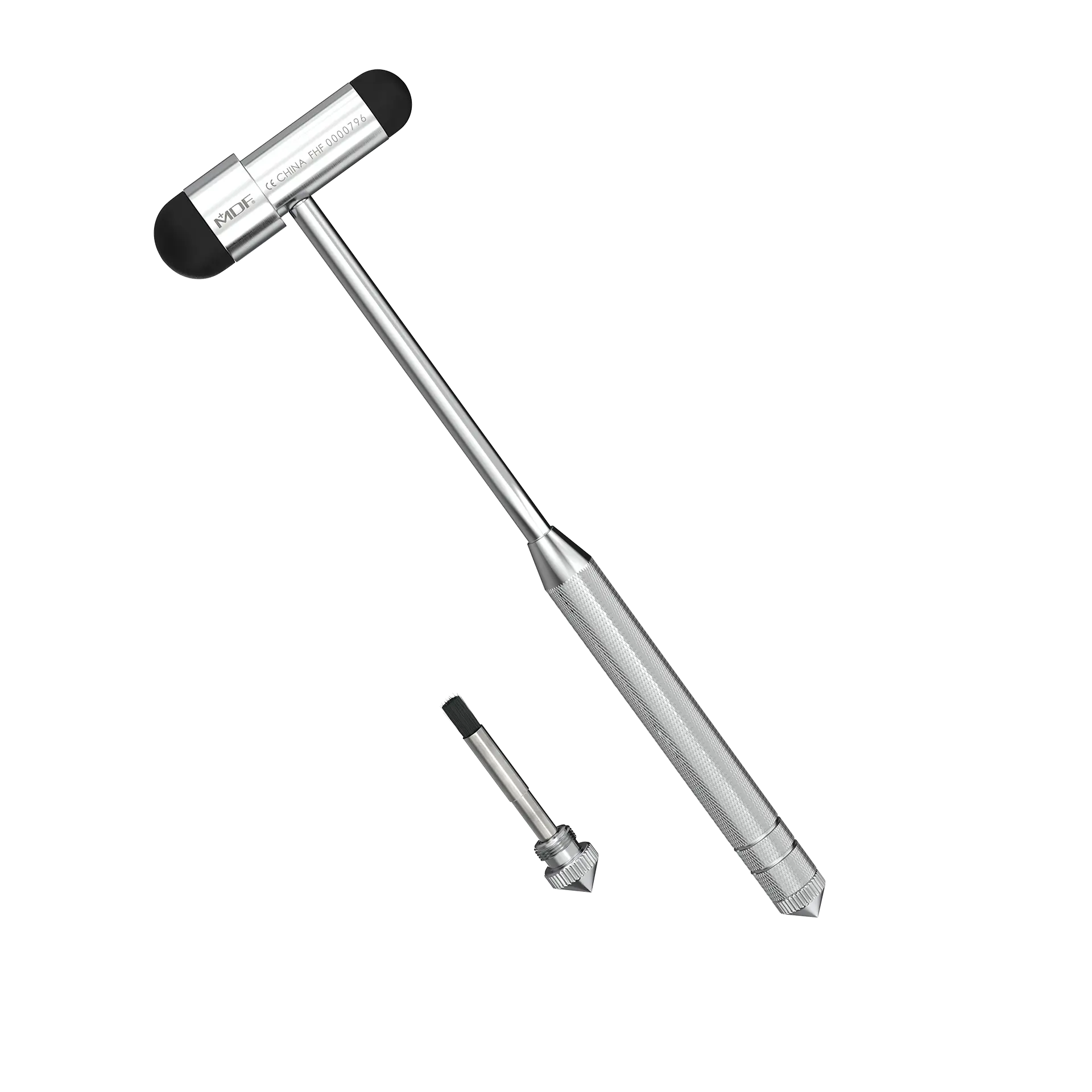 Babinski Buck® Reflex Hammer with Built-In Brush