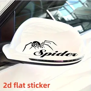 2PCS/SET Spider-Man Enthusiast Exclusive Spider-Themed Car Sticker For Car Rearview Mirrors/Motorcycle Saddlebags/Backpacks/Notebooks Dark spider elements boost Marvel personalized vibe Car & Marvel Accessory Exclusive Decor