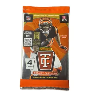 Panini 2024 Official NFL Trading Cards JkMarr Chase Pack - 4 Cards Totally Certified by NFLPA