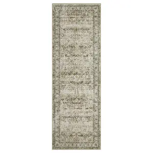 2 x 6 ft Polyester Imitation Cashmere Light Camel Rectangular Hallway Bathroom Entryway Kitchen Office Foldable Flower Printed Persian Washable Area Rug