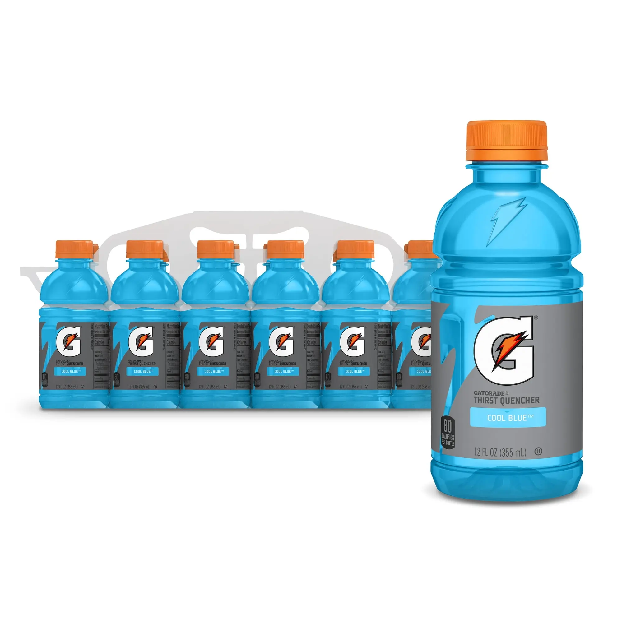 Gatorade Thirst Quencher Cool Blue Sports Drinks, 12 fl oz, 12 Count Bottles Gatorade Thirst Quencher Cool Blue Sports Drinks, 12 fl oz, 12 Count Bottles