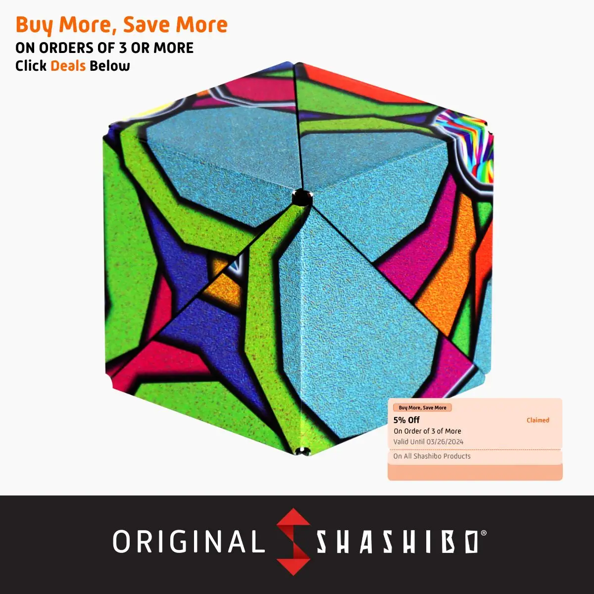 Art Worx Series - Shashibo Magnetic Puzzle Cubes infinity cube redi cube