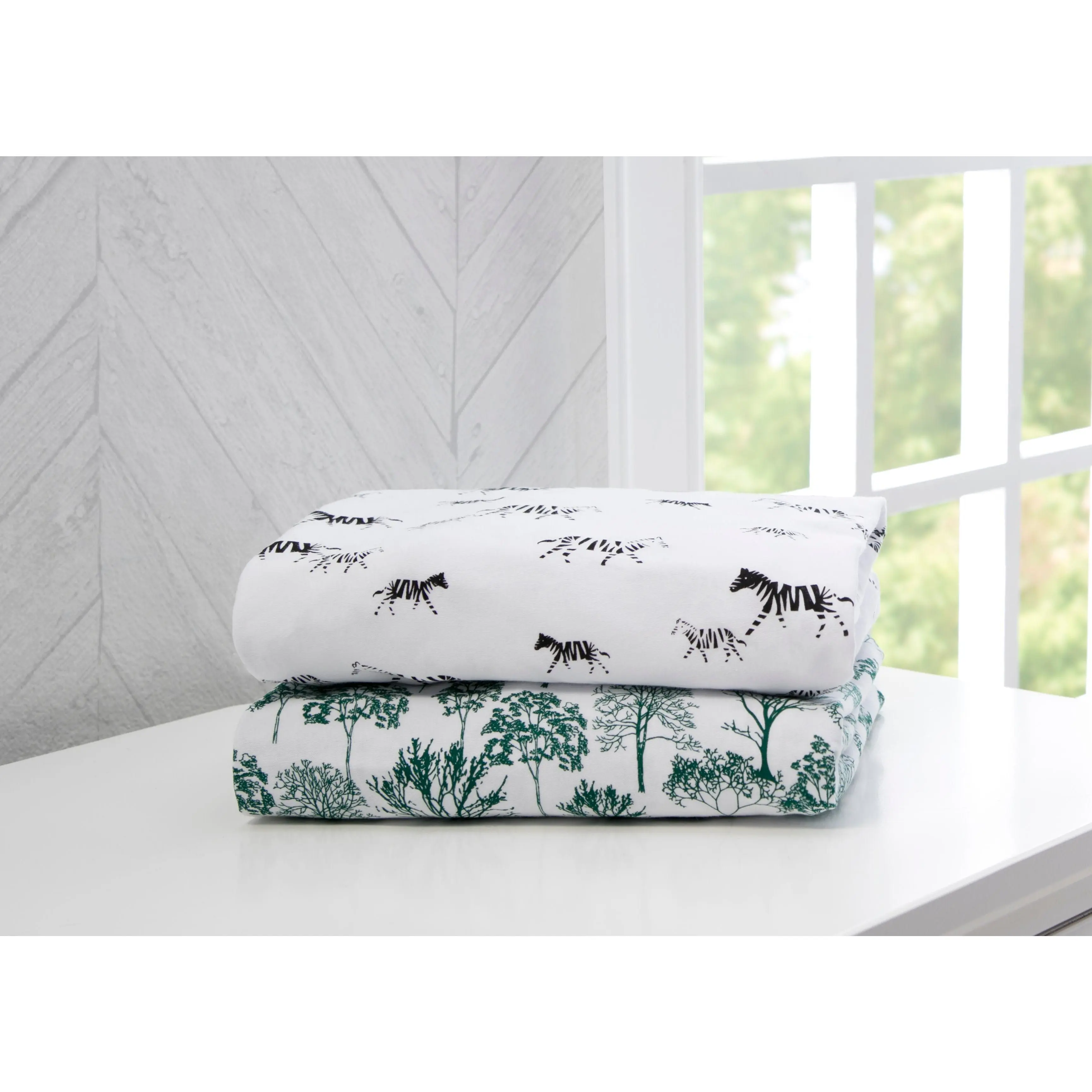 Modern Safari Fitted Crib Sheets - 2 Pack