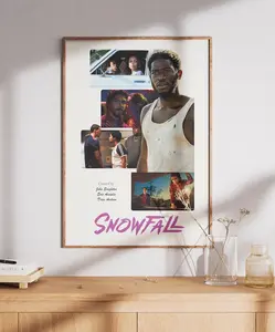 Snowfall Poster, Movie Poster, Minimalist Print, Movie Wall Art, Movie Gift, Decor Room