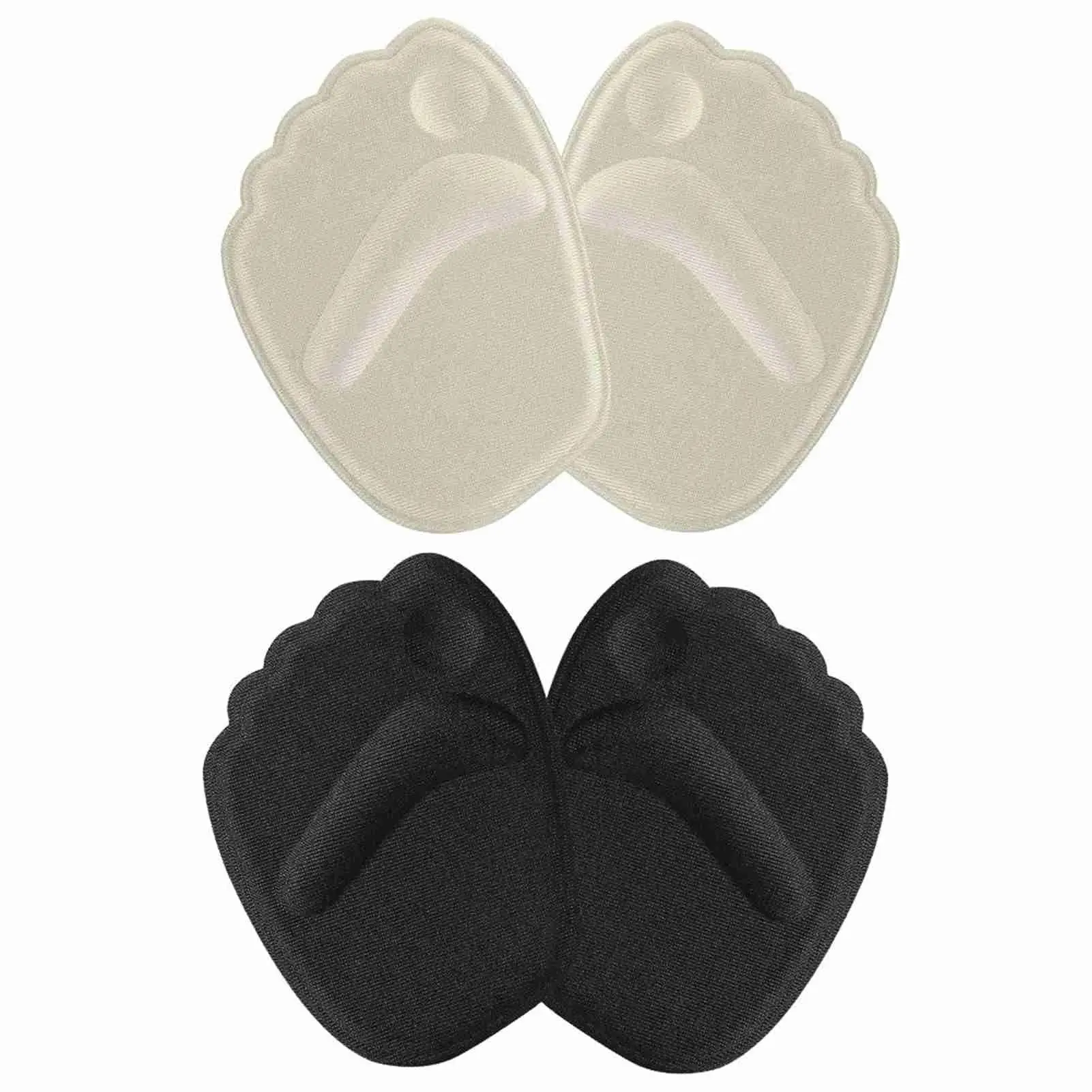2/4 Pairs Non-Slip Forefoot Cushion Pads, Soft Metatarsal Support Padding Inserts For High Heels, Comfortable Foot Protection Shoe Insoles For Pain Relief