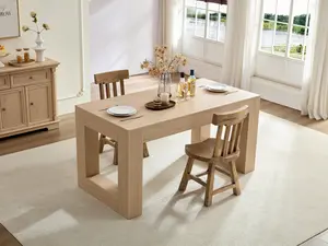 Farmhouse Dining Table for 4-6 People Solid Wood Legs Easy Assembly Clean Heavy Duty 250lbs for Kitchen Dining Room Small Space Rustic Rectangular Table Modern marble