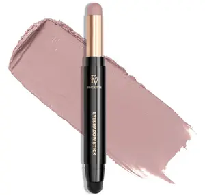 FV Long Lasting Cream Eyeshadow Stick, Waterproof & High Pigmented Eye Shadow Sticks Duo with Blending Brush, Crease-Proof & Natural Finish Eyeshadow Pencil, Rose Matte
