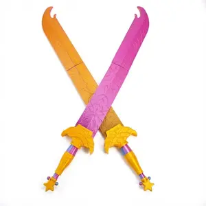 3D Printed Kpop Role Play Party Sword, Katana Sword, Ultimate Toy Sword with Rich Colors, Perfect Gift and Hobby Collectible Costume Accessory