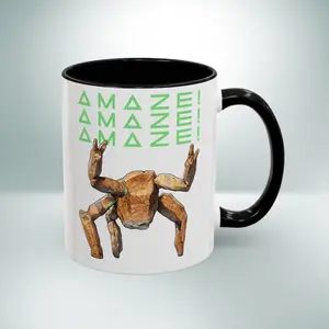 Amaze Amaze Amaze Mug, Funny Space Alien Coffee Cup, Sci-Fi Humor Mug, Cosmic Gift for Him Her, Funny Movie Inspired Mug