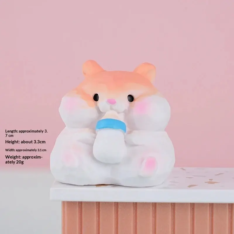 Creative Animal Hamster Resin Decorative Ornament
