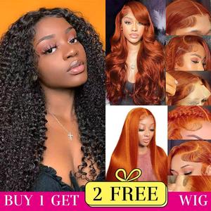 [Combo sale 28''&22''&22''] Buy 1 get 3 wig Pre Plucked  13x4 Transparent Lace Frontal Human Hair Wigs Jerry Curly Lace Front Wigs Human Hair  180% Density
