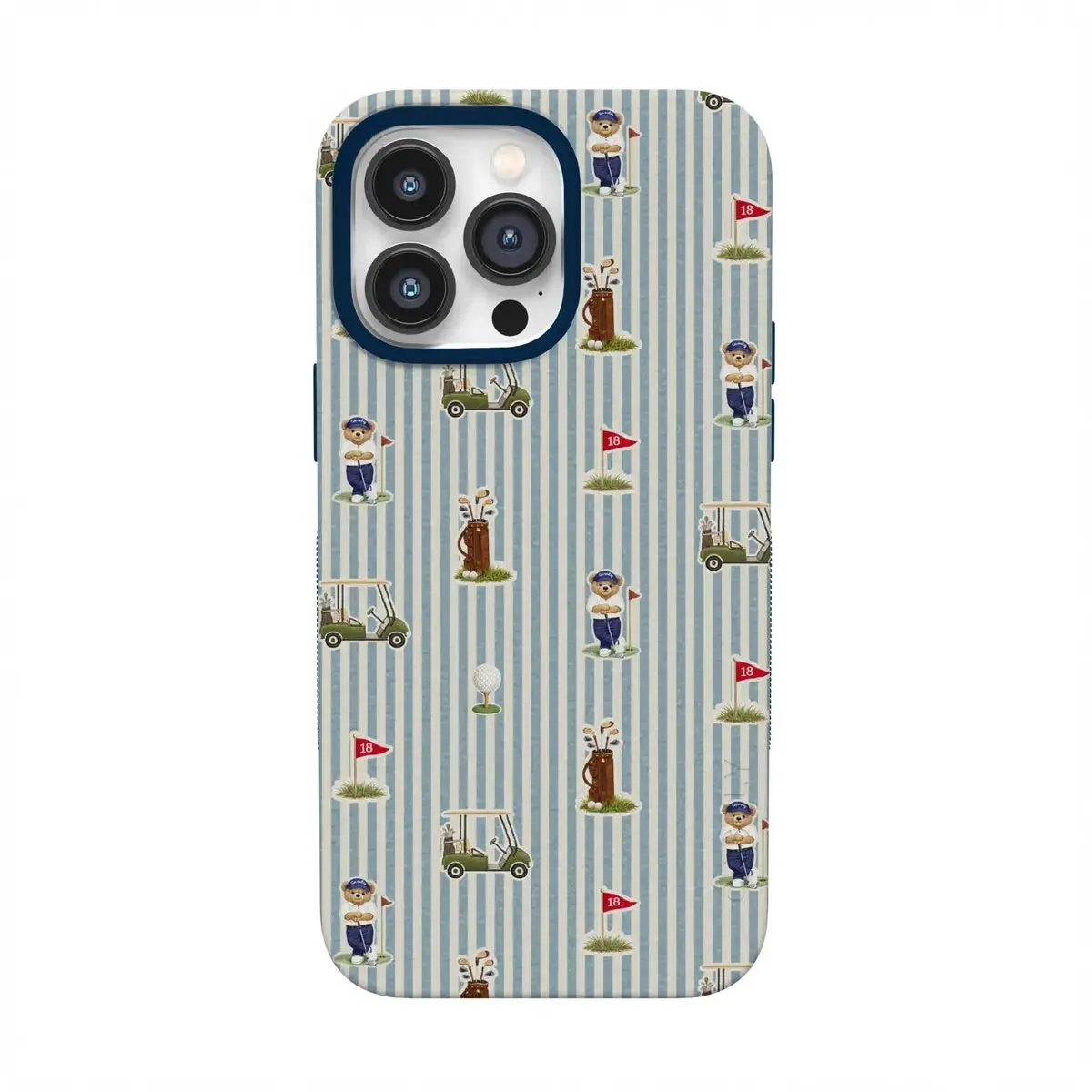 Casely iPhone 13 Pro Case | Clubhouse | The Caddie Print | Bold Protective Design | Compatible with MagSafe