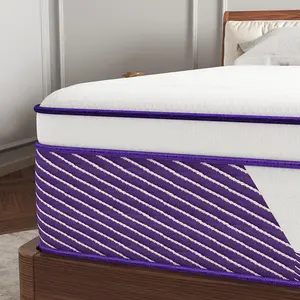 12" 14" Gel Memory Foam Mattress Hybrid Spring Twin Full Queen King Size Bed In A Box Medium Firm Mattresses Purple Motion Isolation​