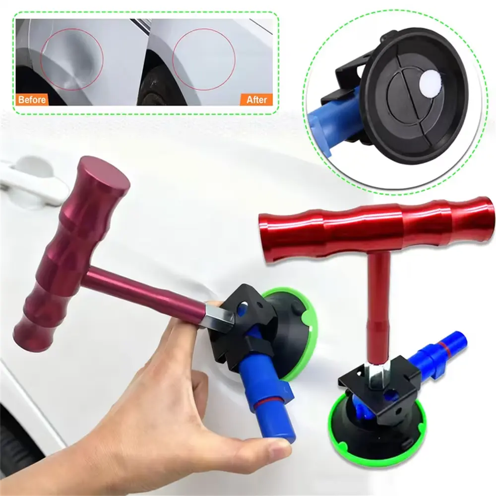 A new type of car dent repair tool, a T-shaped handheld suction cup car dent repair and leveling paint tool, suitable for car dent repair, is an ideal choice for household car maintenance