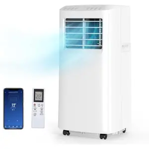 【Summervibes】Ubesgoo WiFi Enabled Smart 8000/9000/10000 BTU Portable Air Conditioner with Remote & APP Control, 3-in-1 Cooler, Dehumidifier & Fan, Powerful Room Mobile AC Unit with Rolling Wheels & Easy Installation Kit